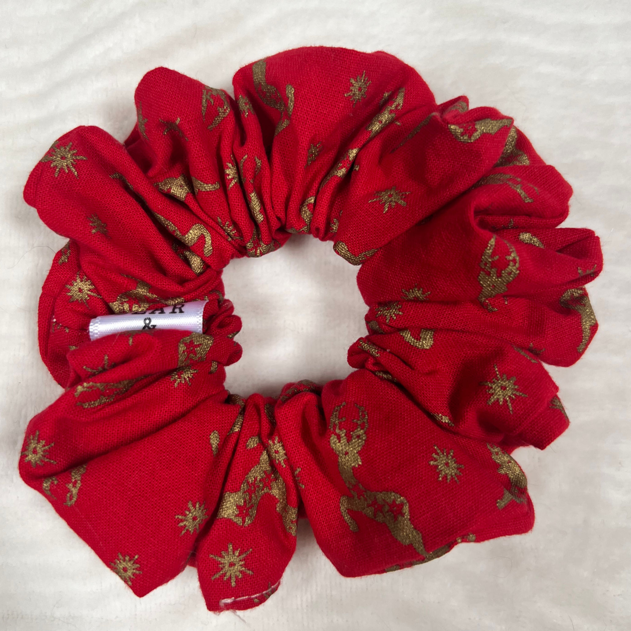 Recycled Luxe Scrunchie - Rudolph