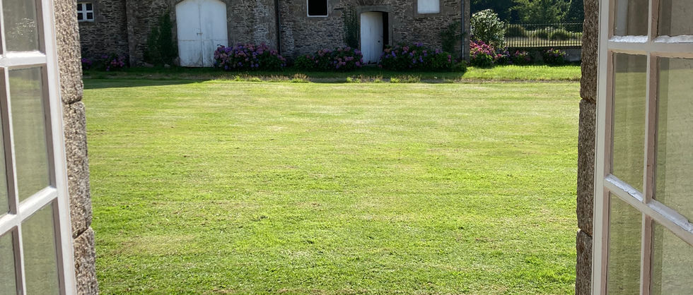 Domaine de la Motte-Basse - Gîte de l'Orangerie - Vue depuis le salon