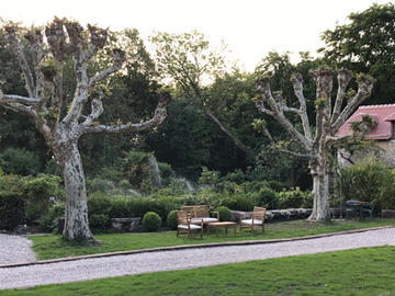 Manoir de l'Aumônerie - Travaux d'aménagement du jardin médiéval