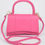 Thumbnail: Faux Leather Top Handle Bag