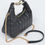 Thumbnail: Quilted Faux Leather Hobo Bag