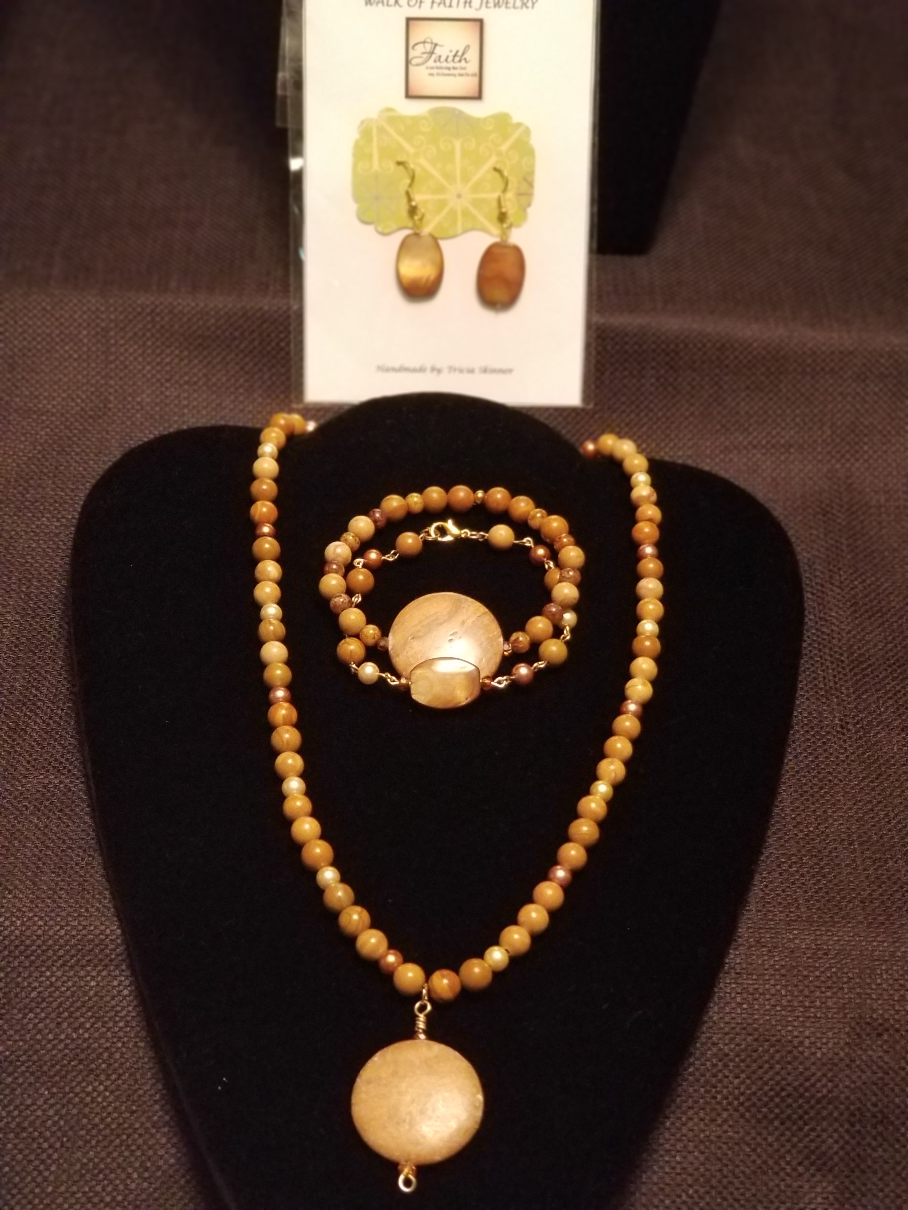 Earring, Bracelet and Necklace Set