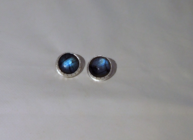 Thumbnail: Sterling Silver Labradorite Earrings