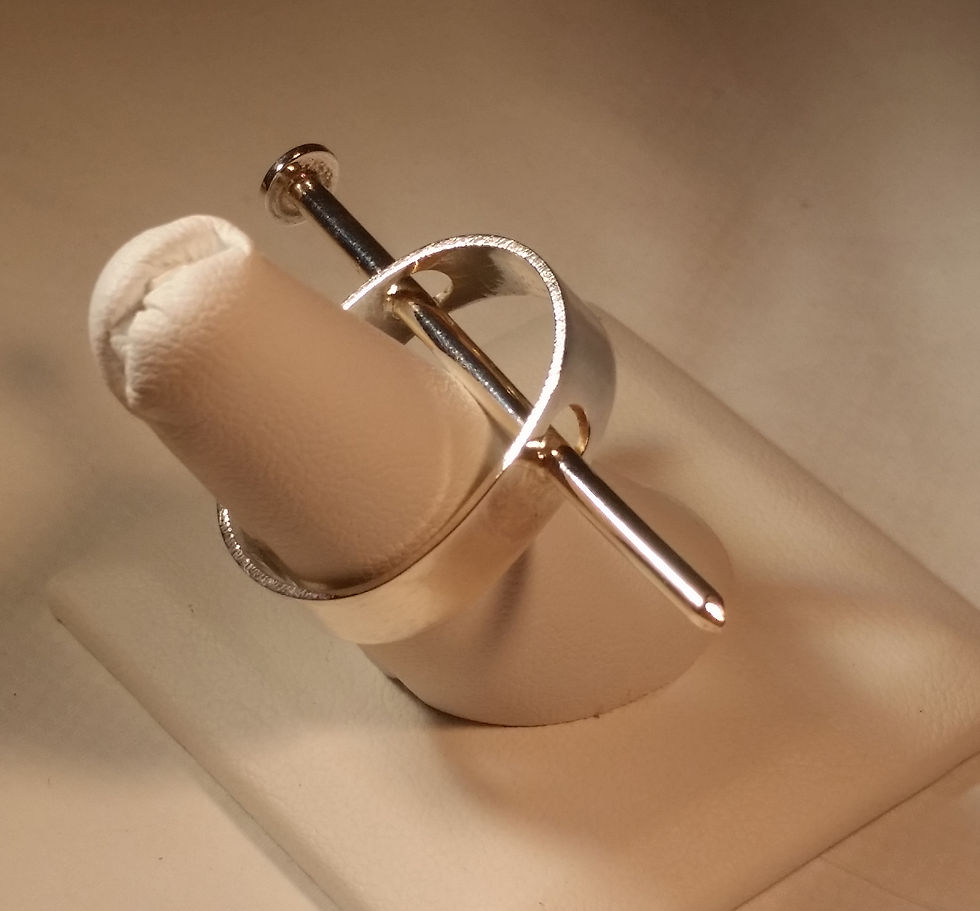 Thumbnail: Sterling Silver Nail It Ring