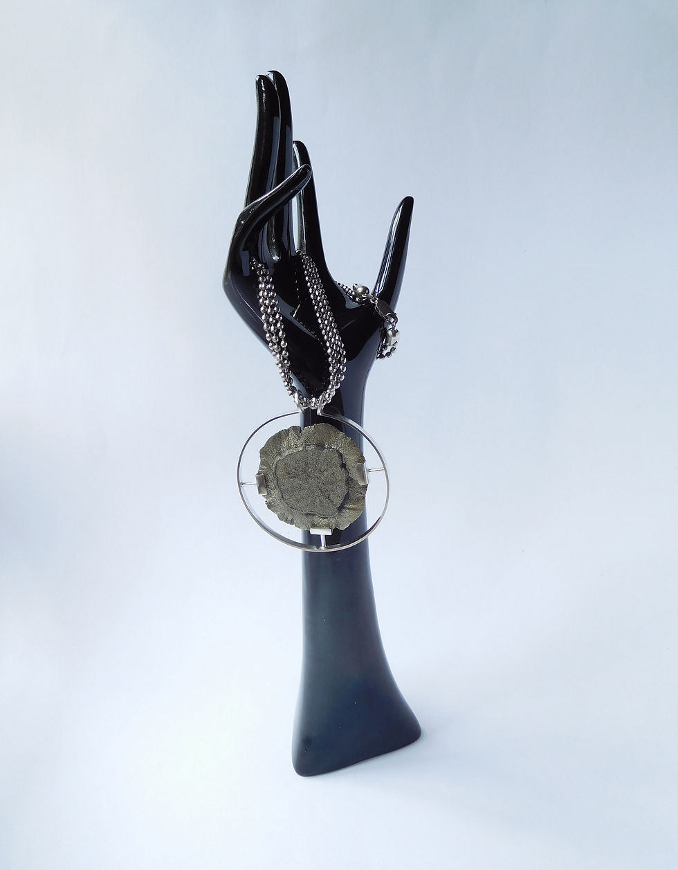 Thumbnail: Pyrite Sun Pendant Necklace