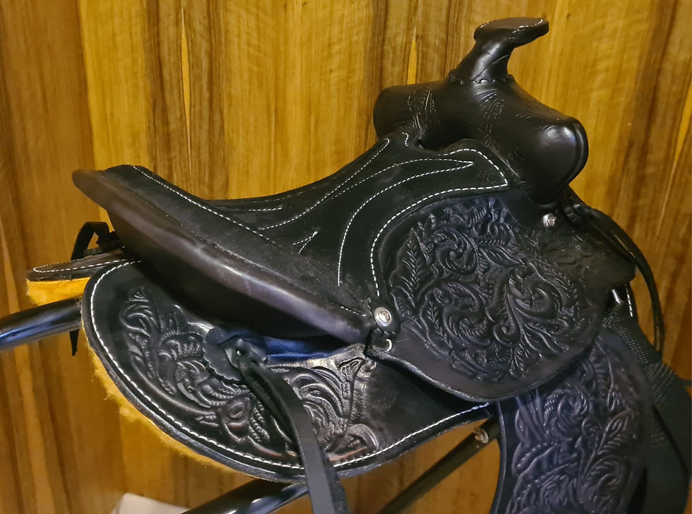 תמונה ממוזערת: אוכף בוקרים עור ילדים 12 אינץ'  התחלה טובה לרוכב הצעיר להרגיש בטוח ועצמאי.  תוצר