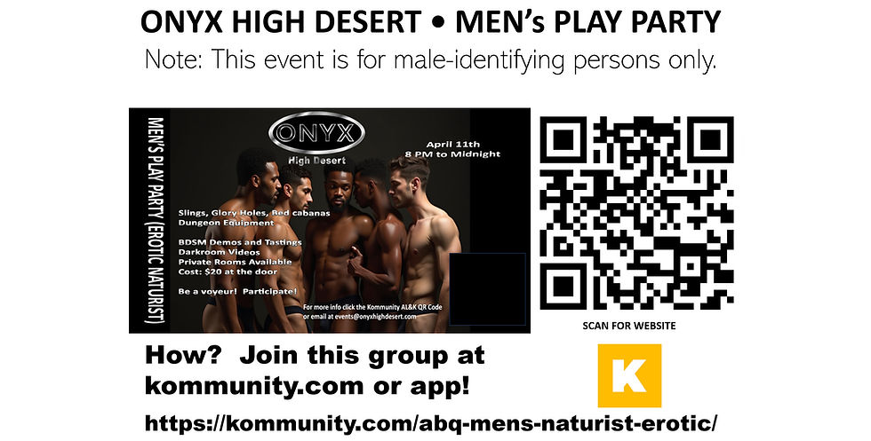 Onyx High Desert - Men's Play Party Apr 2025