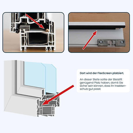 Flächenversetztes Fenster mit Rahmenfalz – ideal für FlexScreen Insektenschutz ohne Bohren in Reiden