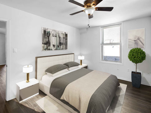 virtually furnished interior