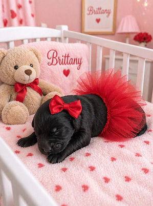 mini black goldendoodle