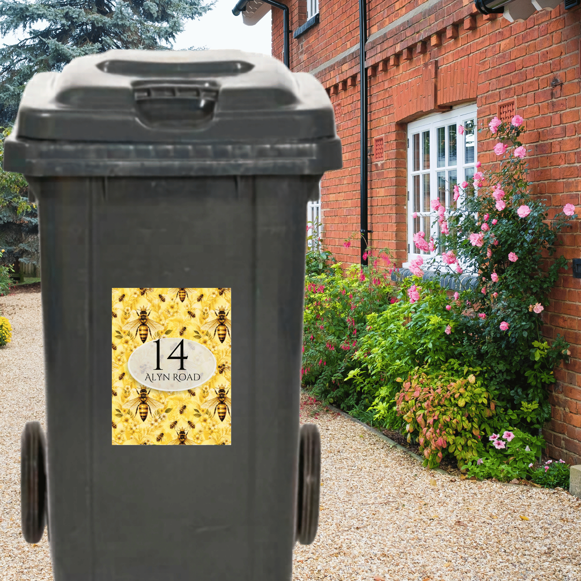 queen bee bin sticker