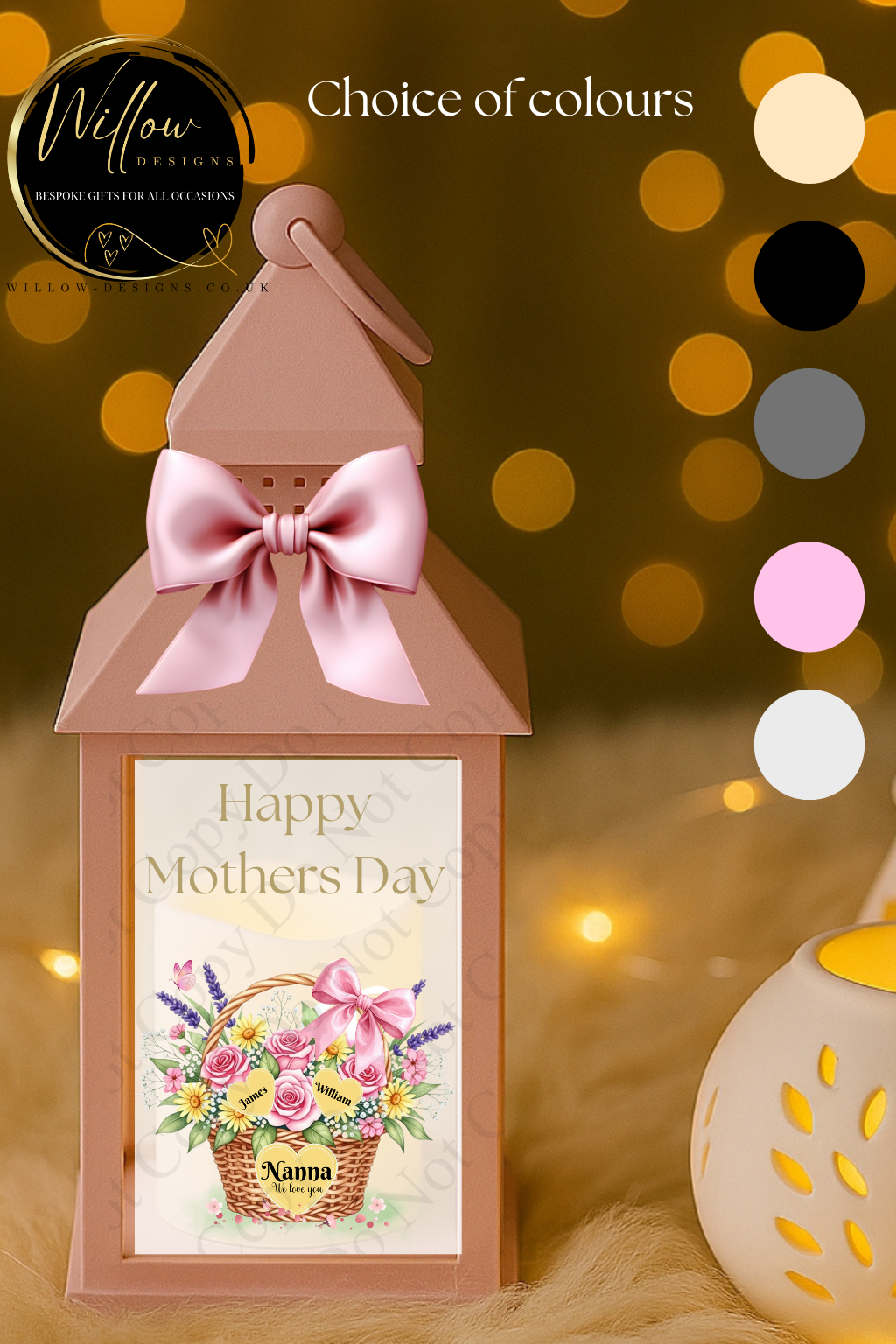  Mothers day basket design lantern choice of colours
