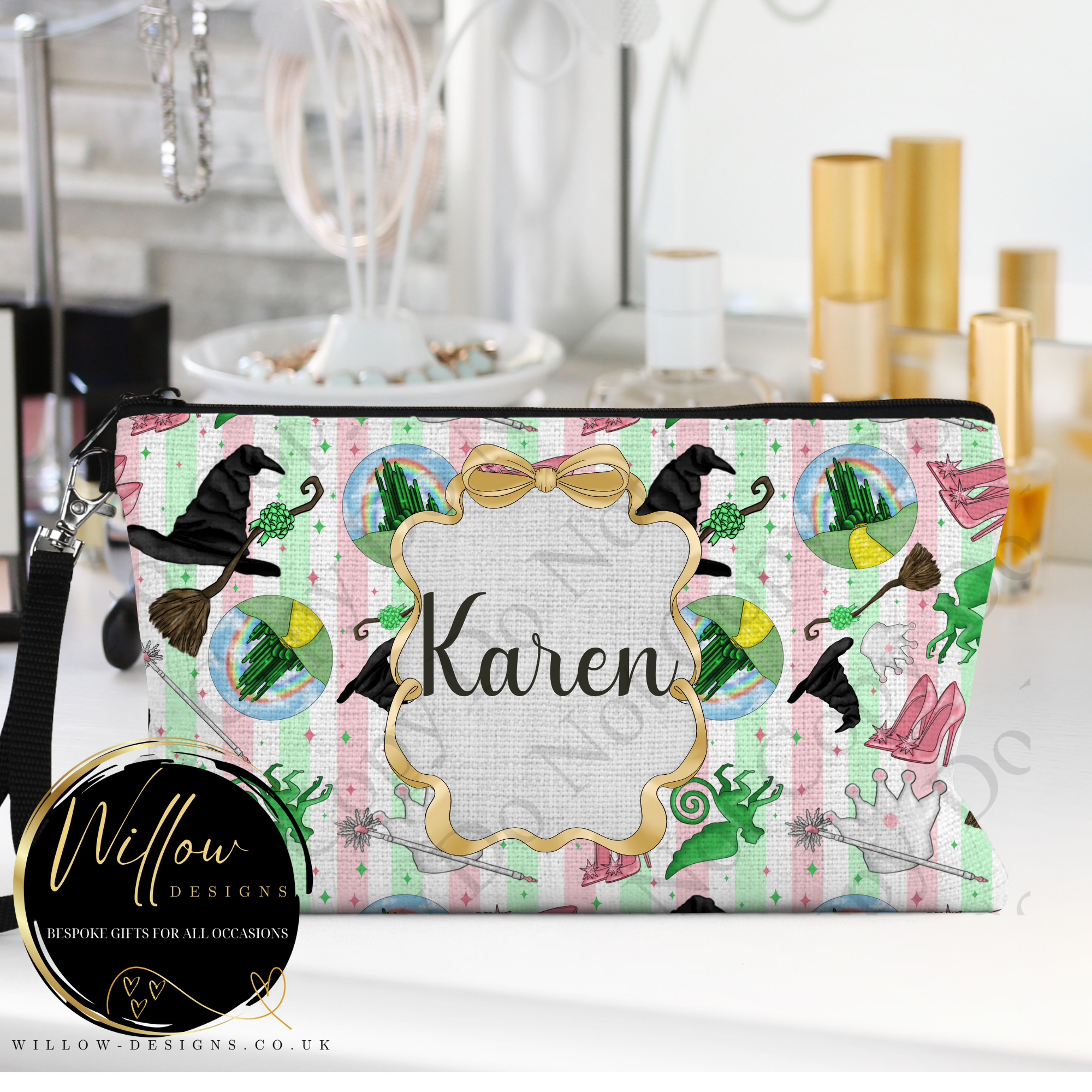 witch good and bad Make up/pencil case/accessory bag