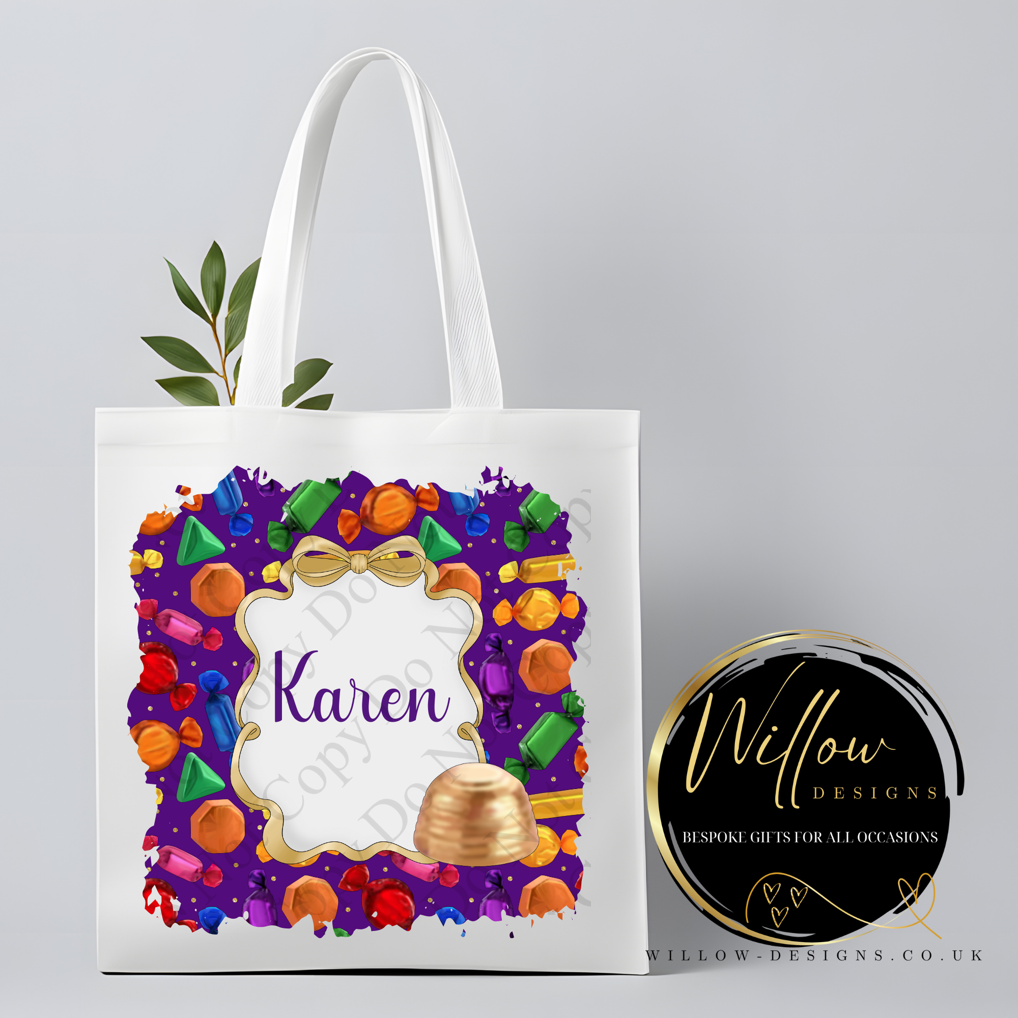 chocolate sweet treats themed customised Tote bag