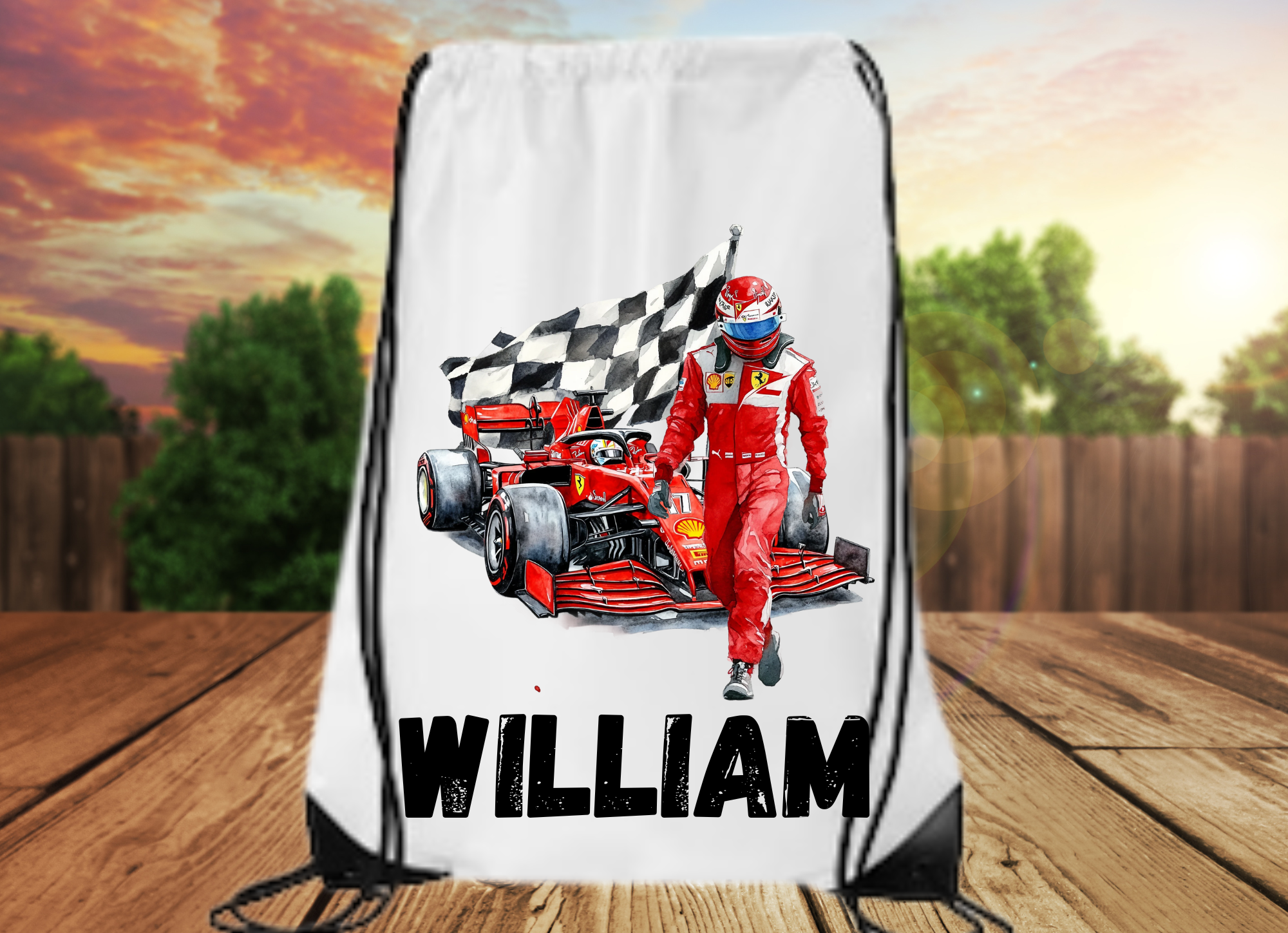 **New saturday** red racing design
