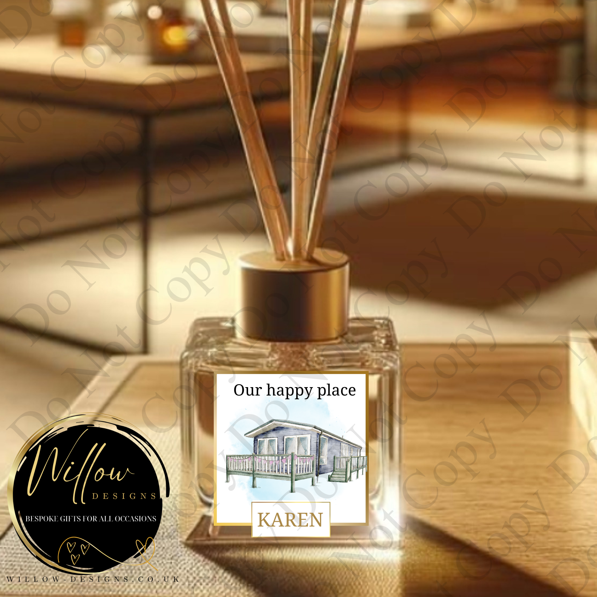 Static caravan Personalised reed diffuser 50/100ml