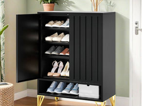 DWVO Shoe Cabinet Review - Stylish Storage Solution with Adjustable Shelving