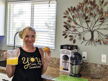 🍊  I made the best orange juice ever today in my new Vinci Hands Free Citrus Juicer...