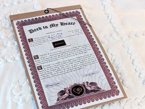 Review of 'The Deed to My Heart' Gift