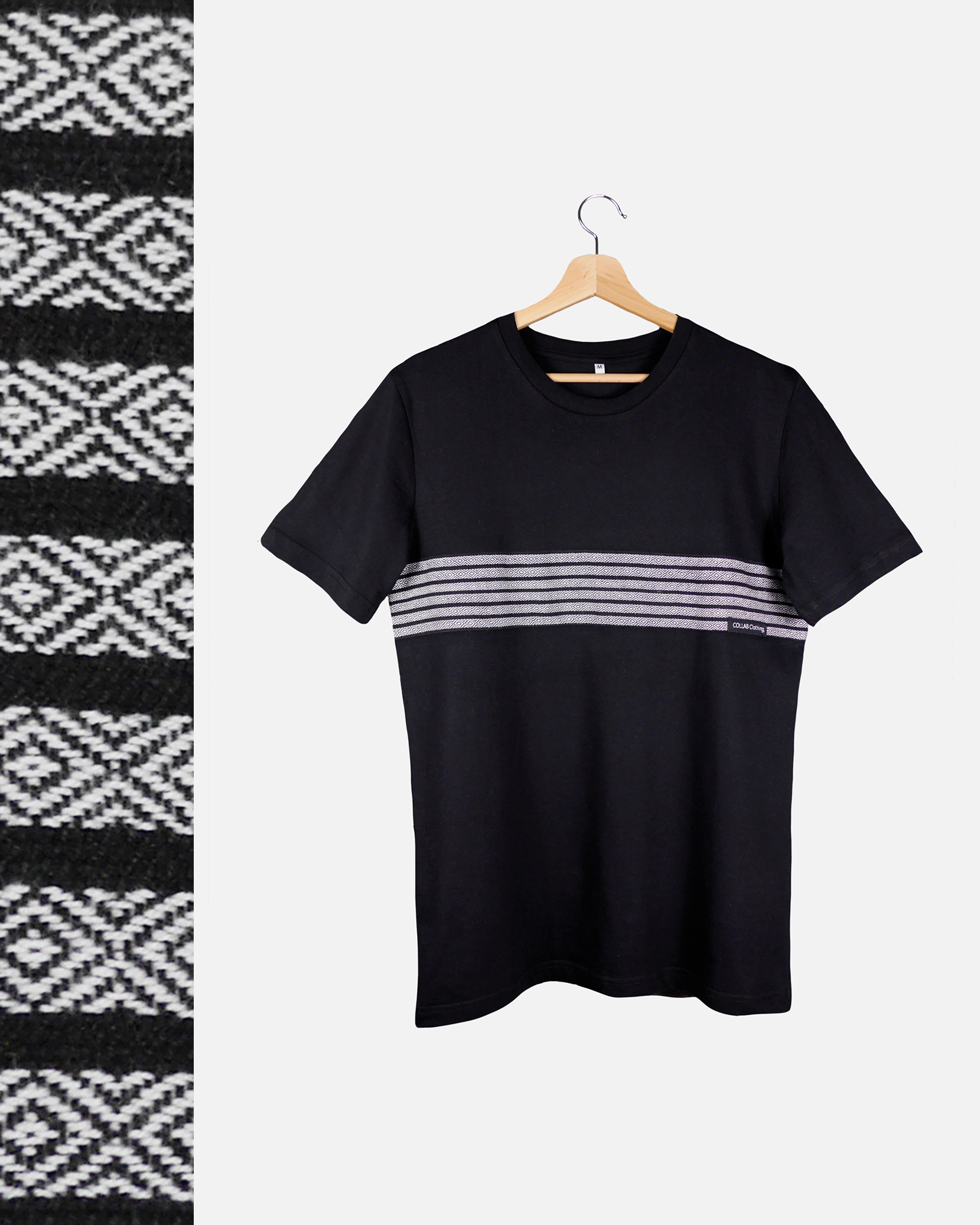 Abimbola Stripe /  T-Shirt Black (Bio, Unisex)