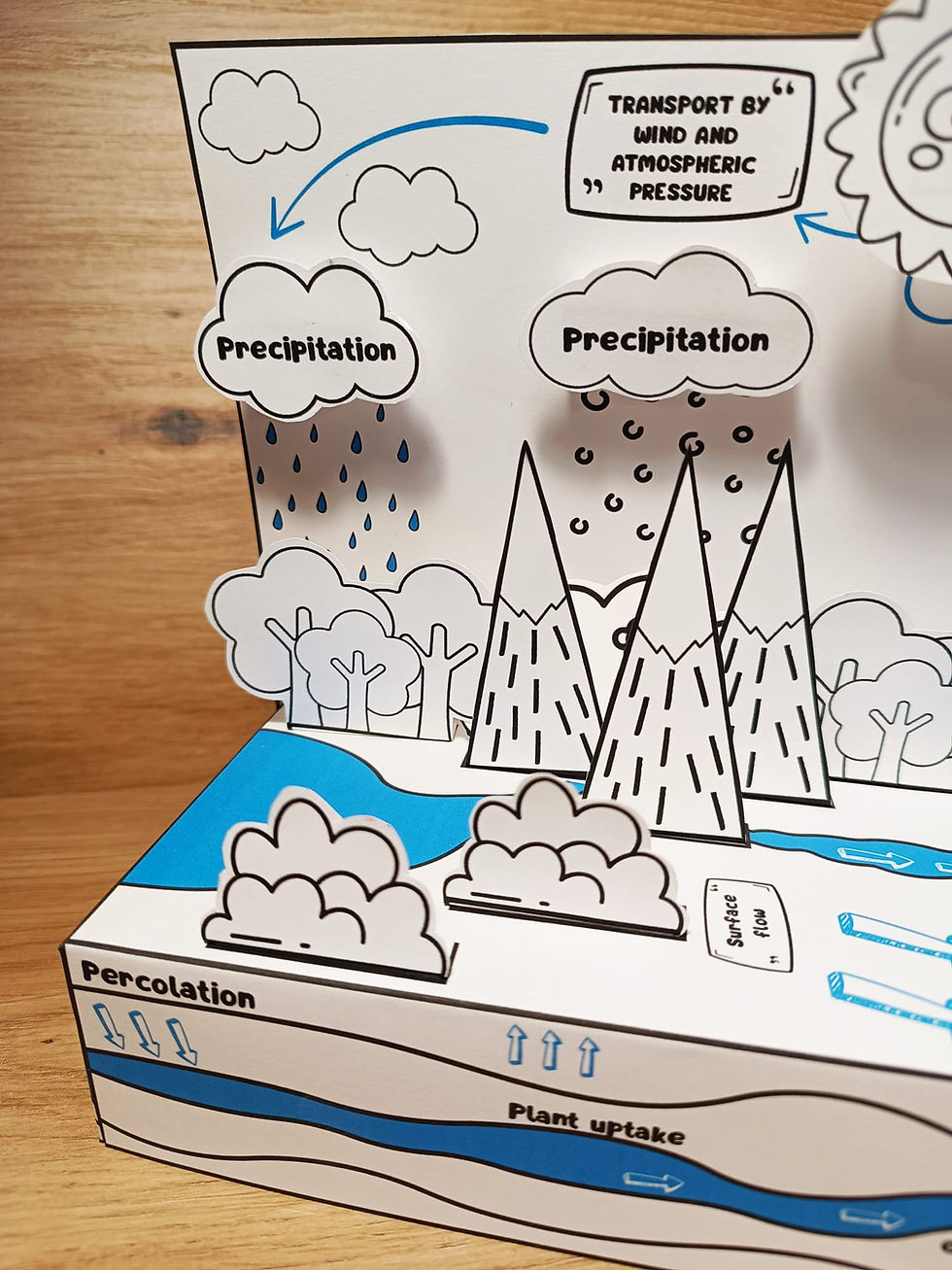 Miniatura: MONTA TU MAQUETA DEL CICLO DEL AGUA - VERSION INGLÉS