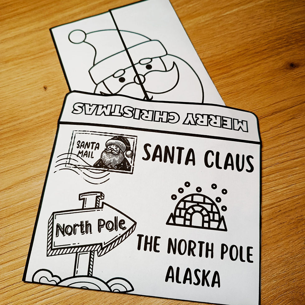 Miniatura: CARTA PARA SANTA PARA COLOREAR