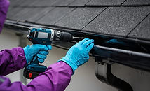 Modern office building in the evening. Facade purple mirror_.jpg