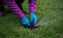 Modern office building in the evening. Facade purple mirror_.jpg