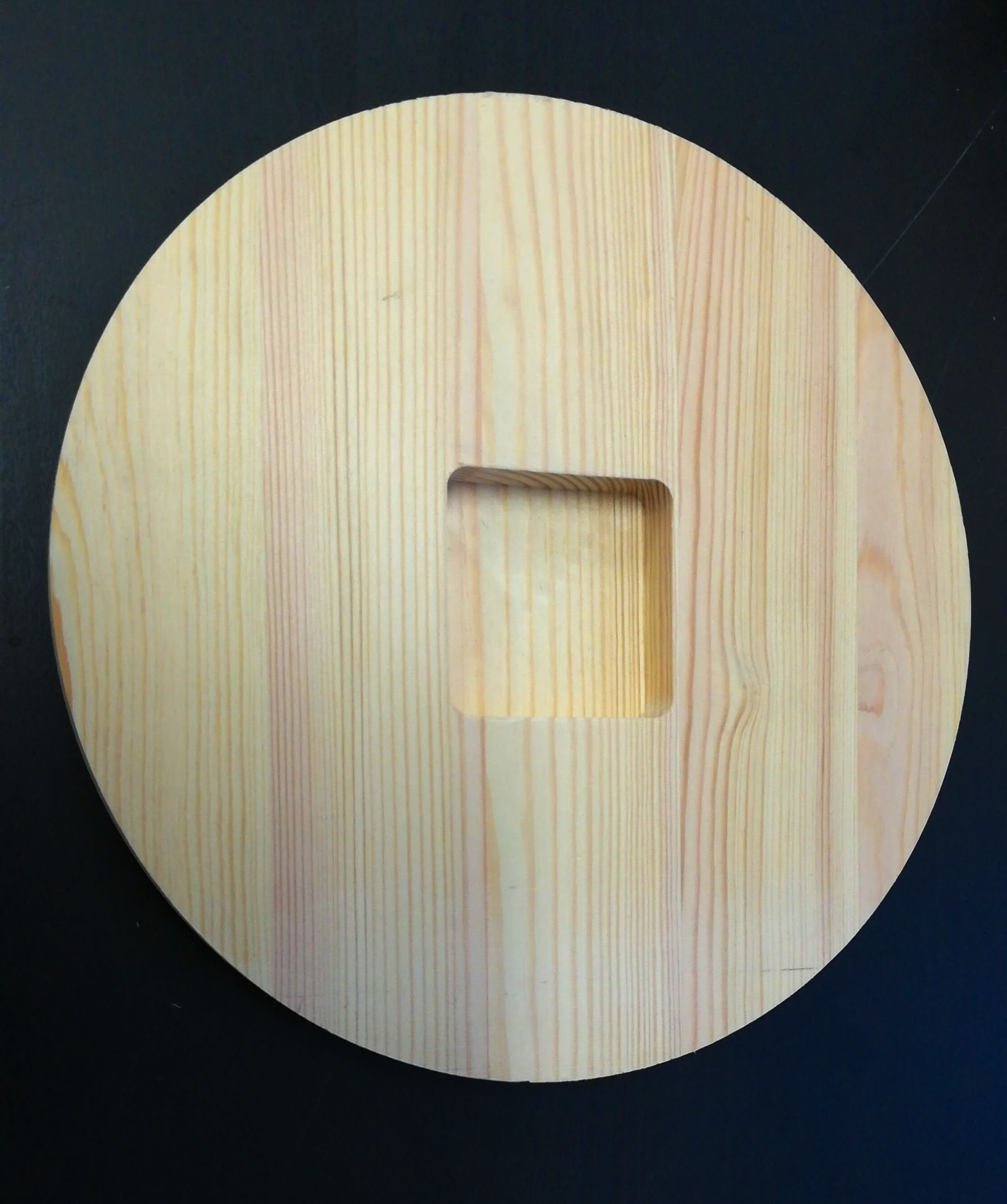 Wooden clock project cutted with CNC machine Czechia