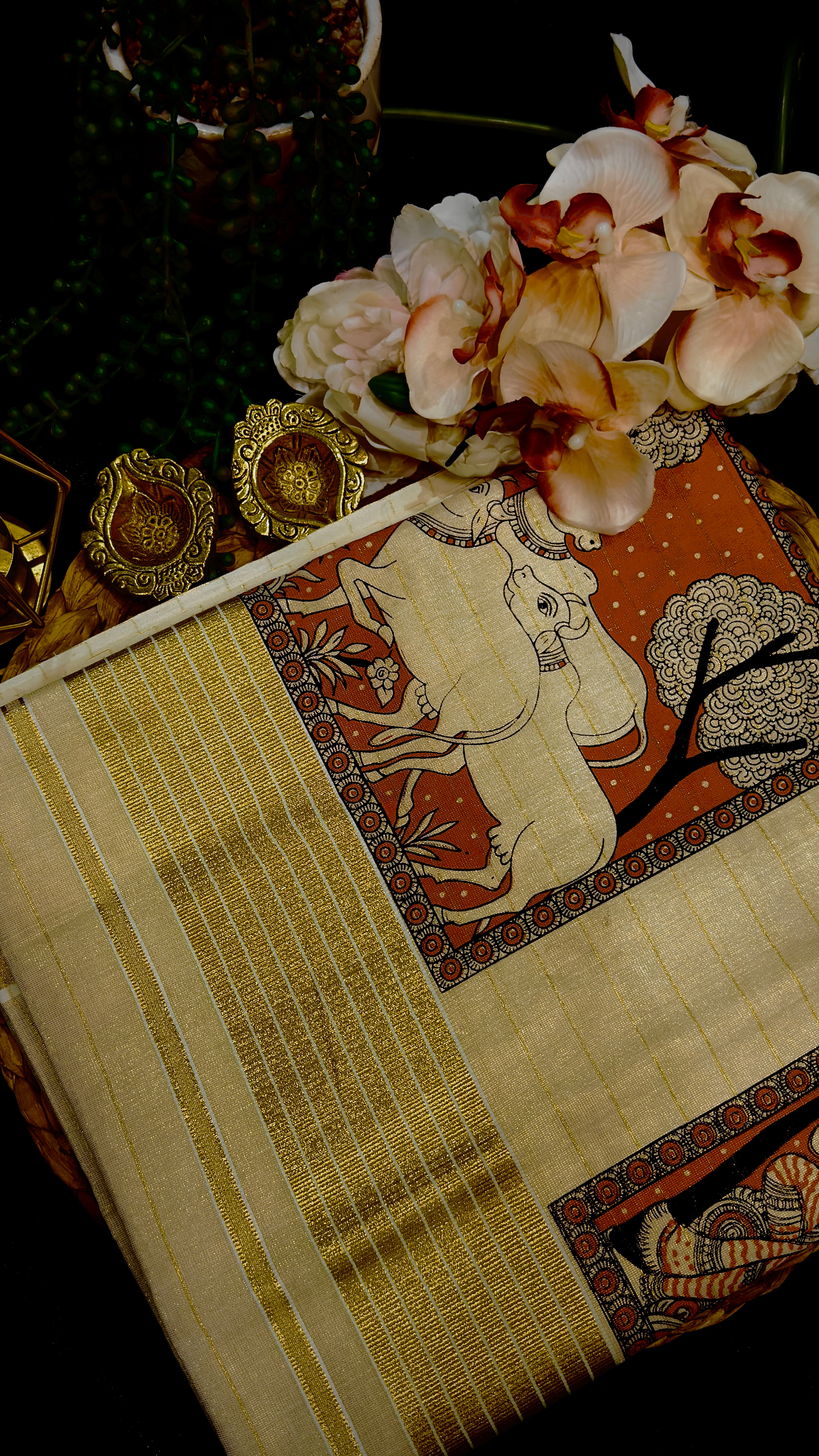 Prabha - Gomatha tissue silk