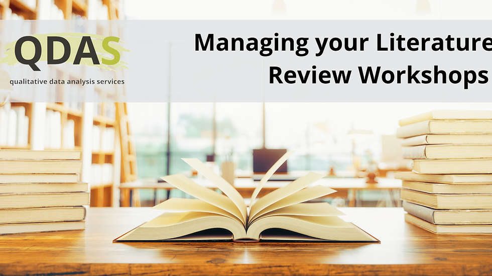 Effectively managing your literature review