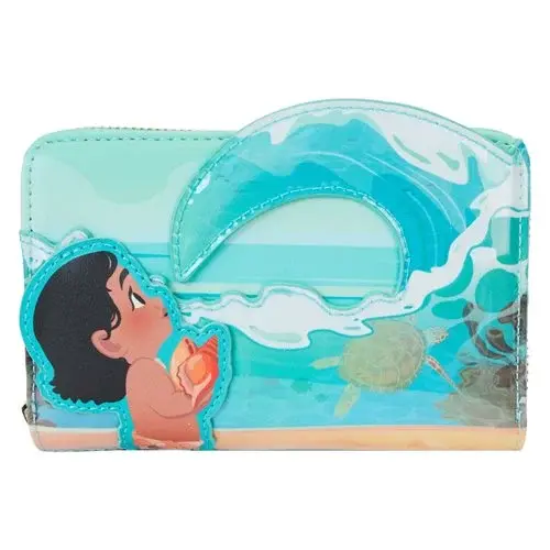 Moana Ocean Waves Zip-Around Wallet