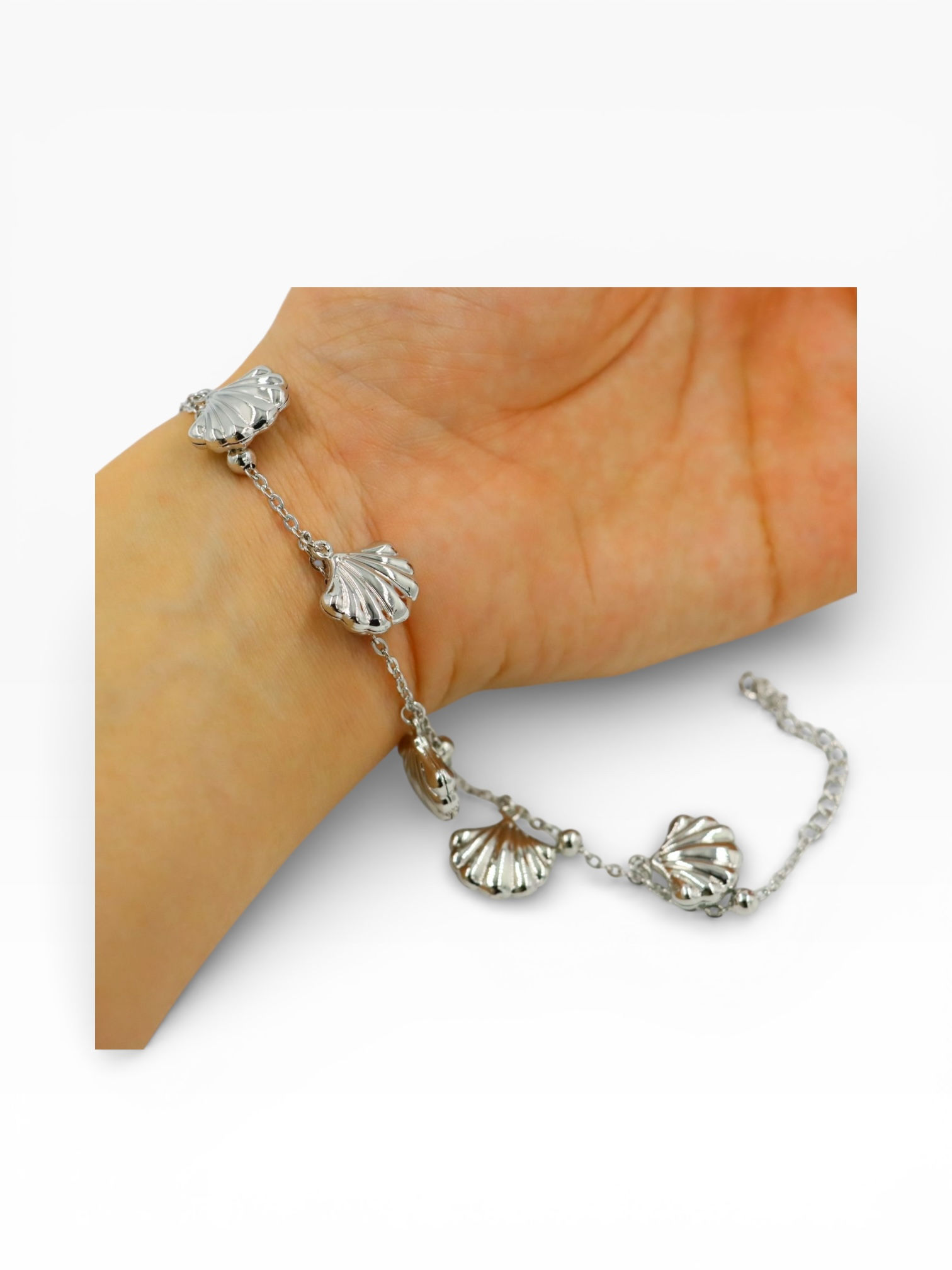 Pulsera Acero Conchas