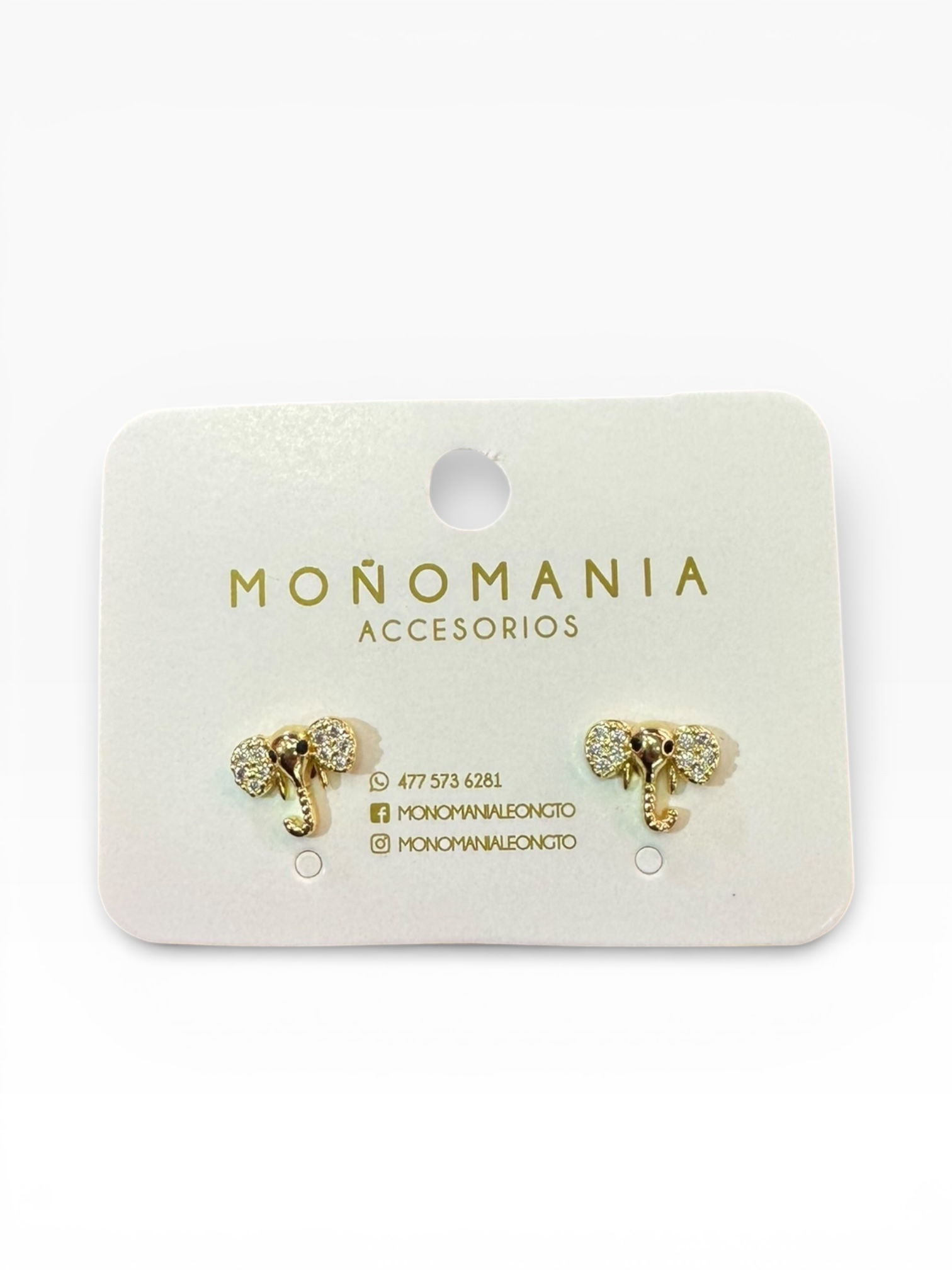 Aretes Chapa Elefante