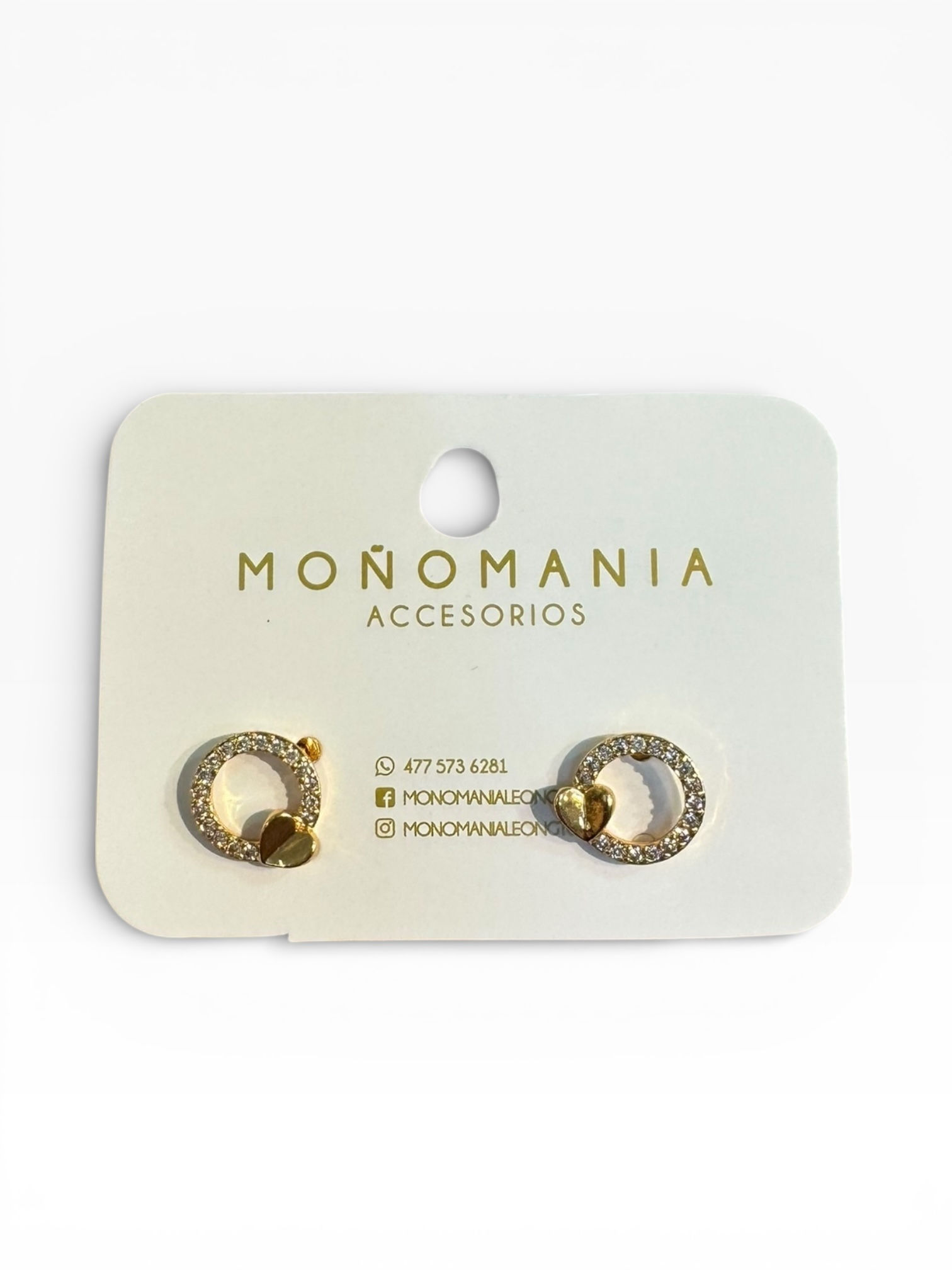 Aretes Chapa Corazon