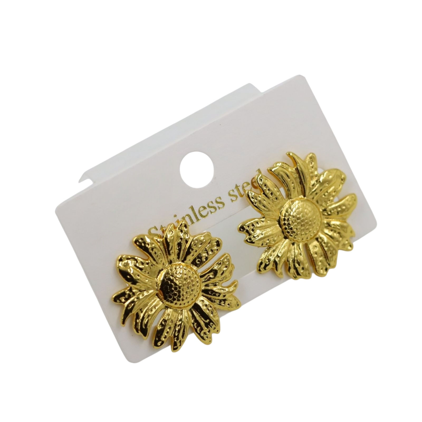Aretes Flor Acero 
