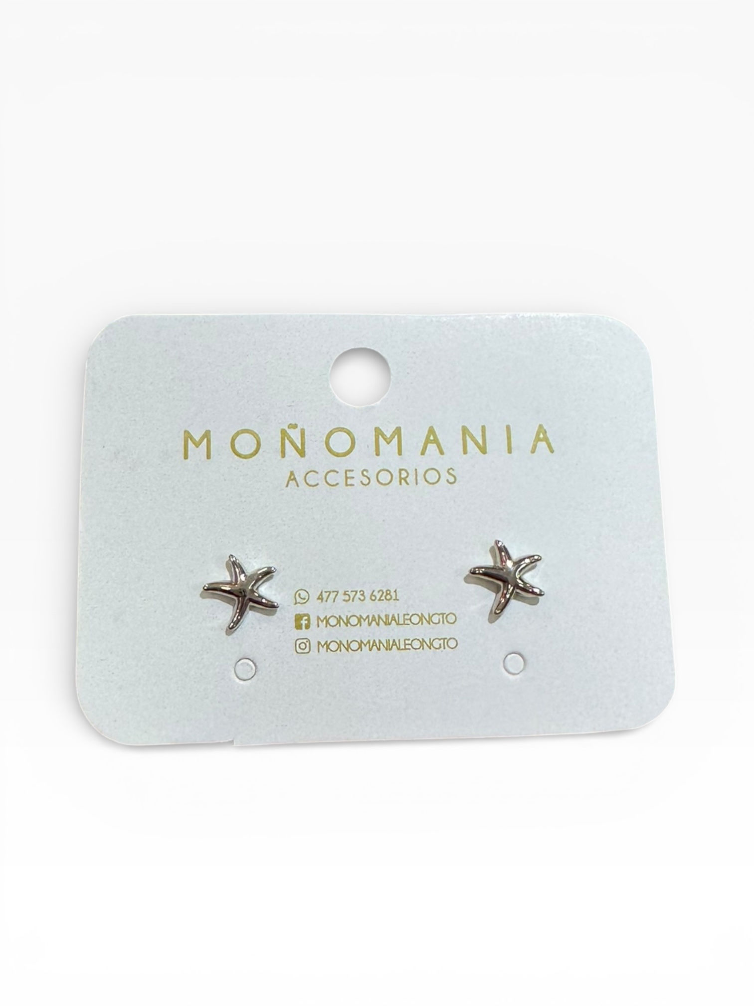 Aretes Chapa Estrella De Mar 