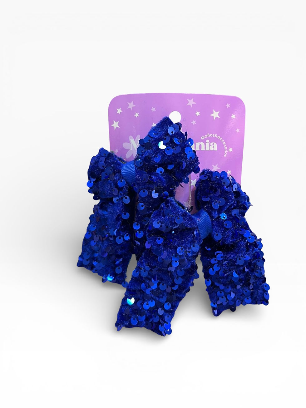 Miniatura: Moño Par Lentejulas Terciopelo