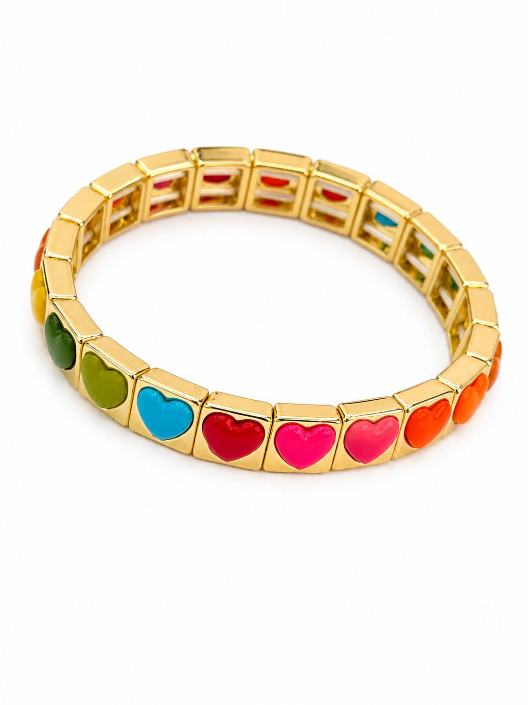 Pulsera Oro Laminado Corazón 