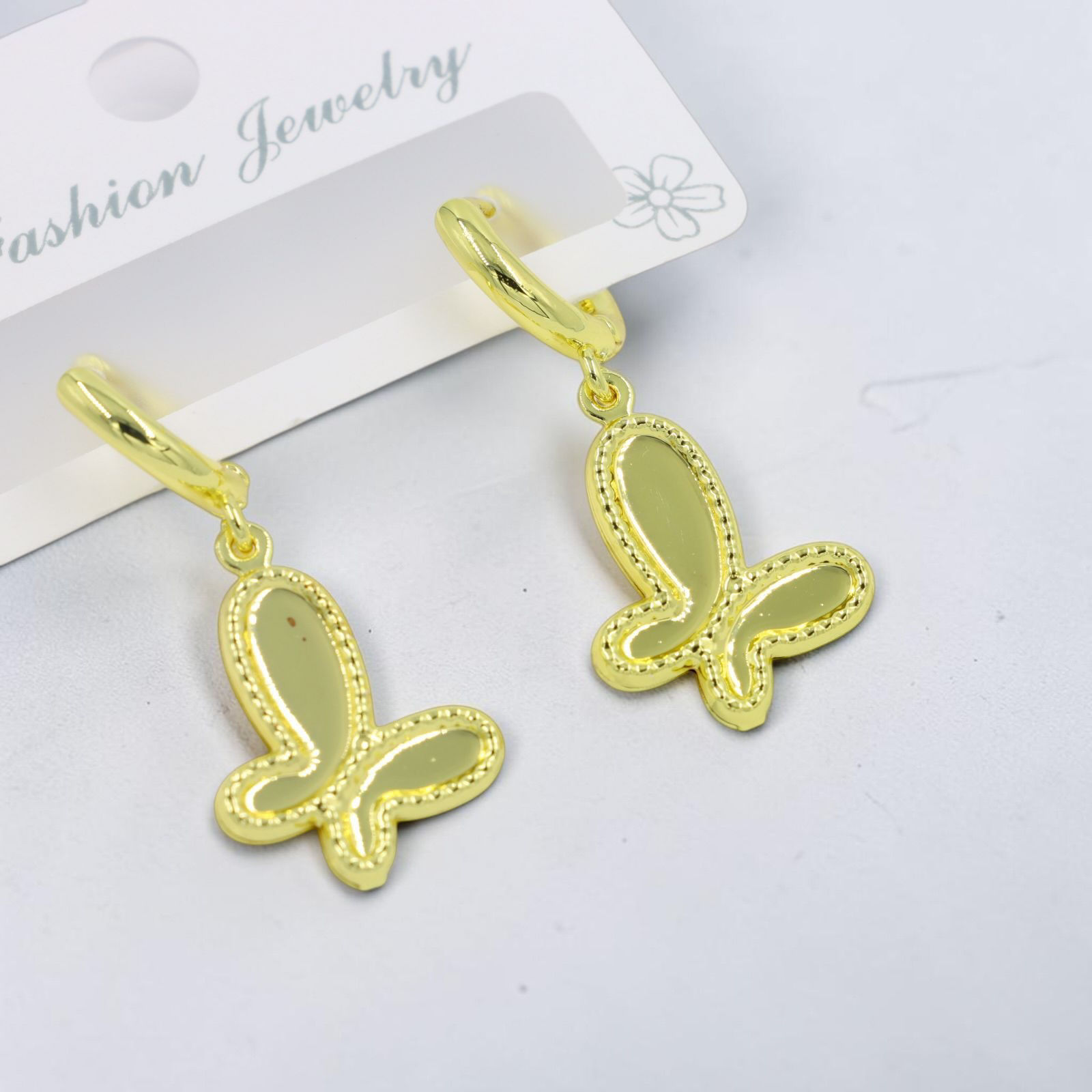 Aretes Acero Mariposa