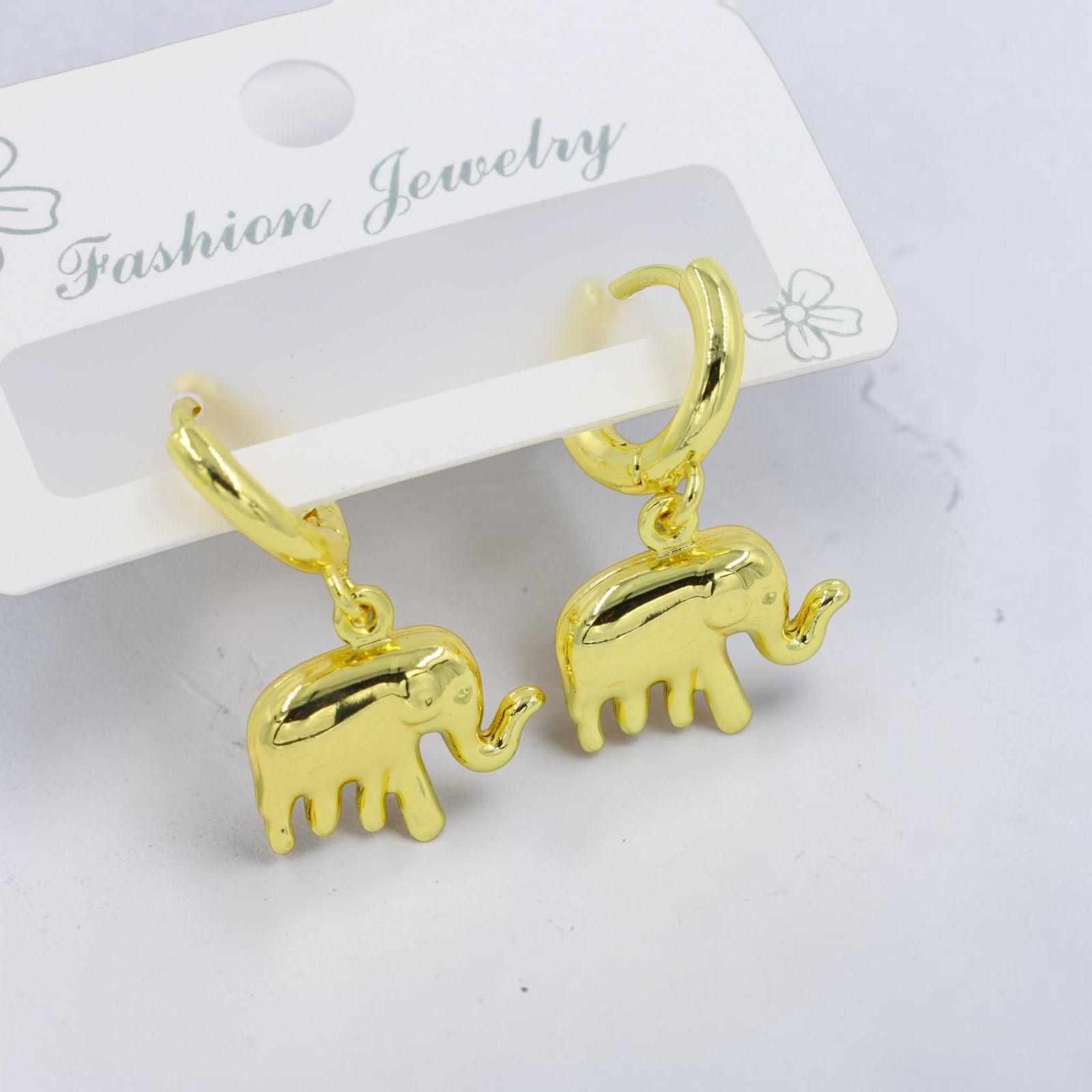 Aretes Acero Elefante