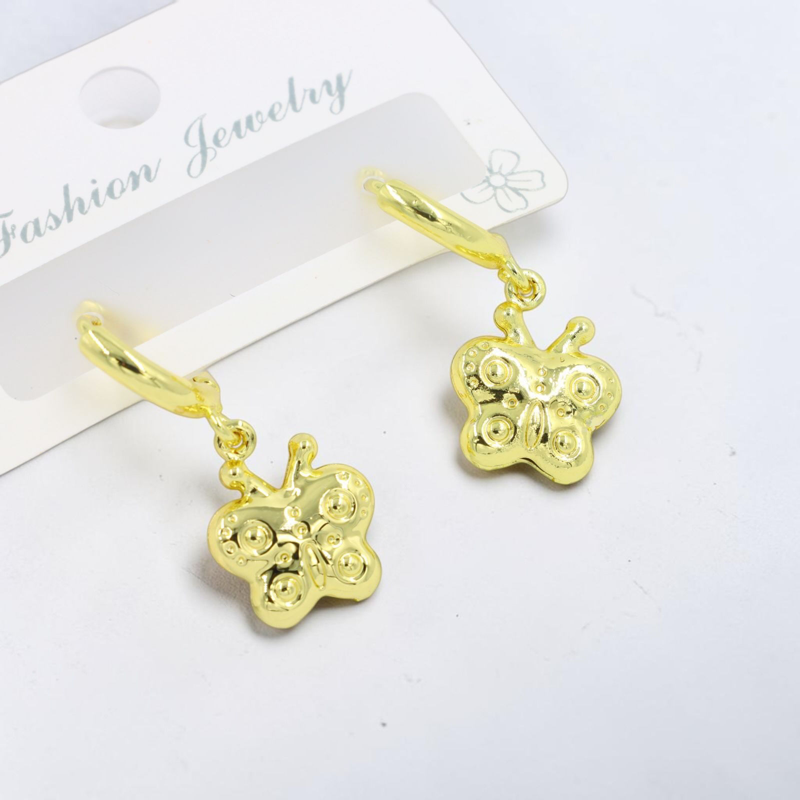 Aretes Acero Mariposa 