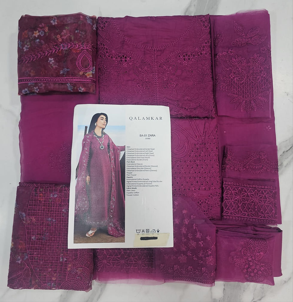 Thumbnail: Qalamqar Luxury Lawn 2026 hit code Zara Majinda