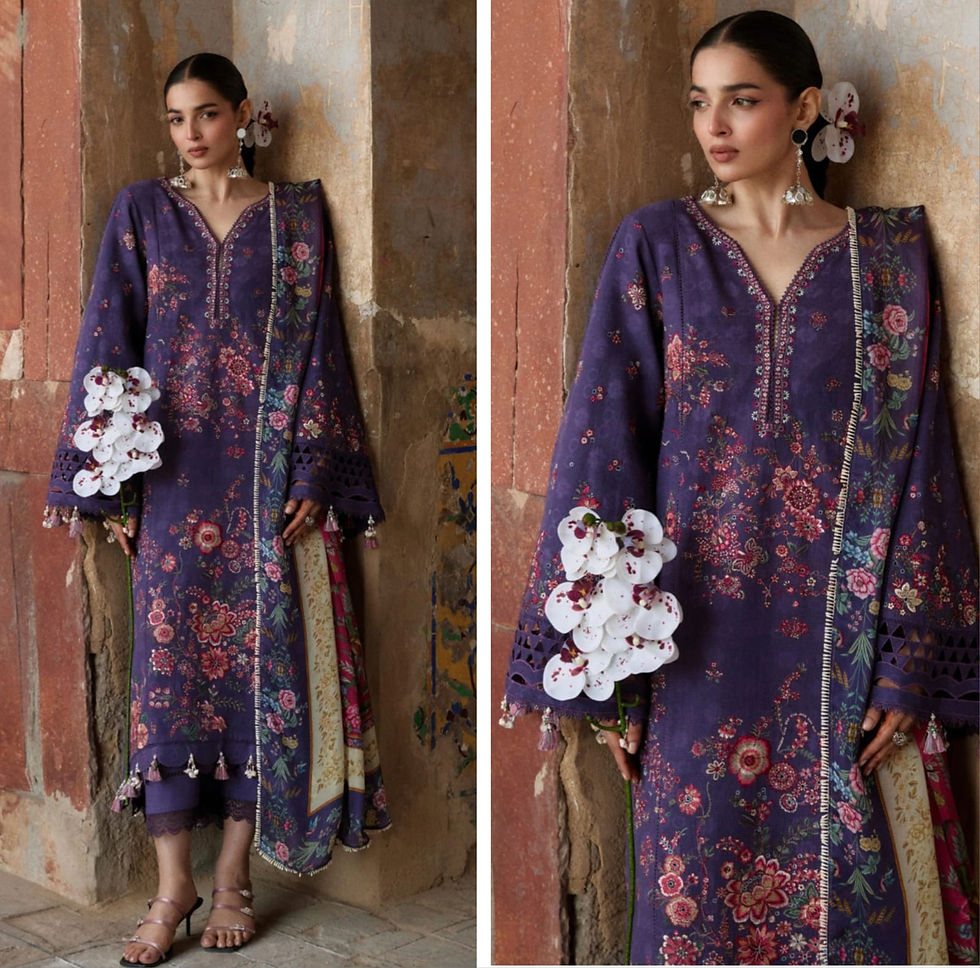Thumbnail: Hussain Rehar Luxury Lawn 2026 eid Ul Azha Hit Code Mor Jamni