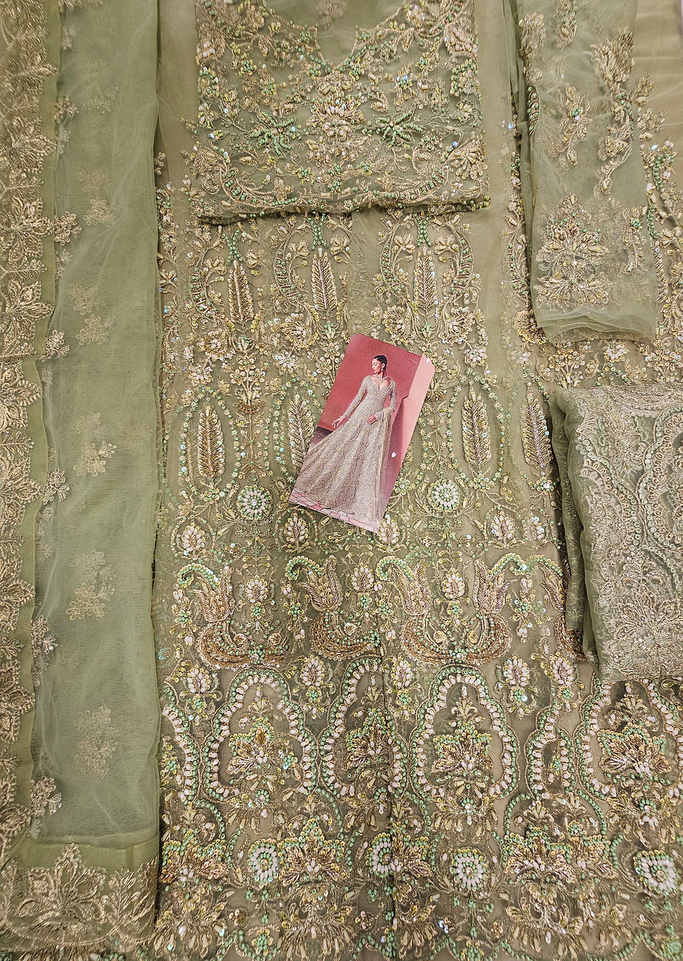 Thumbnail: Soraya Bridal Maxi 2025 Ayse Pistachio 4piece 