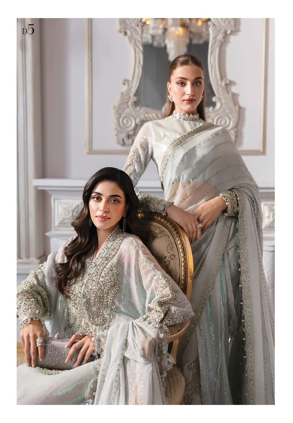 Thumbnail: Mariab Luxury Chiffon Eid ul Azha 2025 Hit Code D5 Aqua Chiffon Sequence