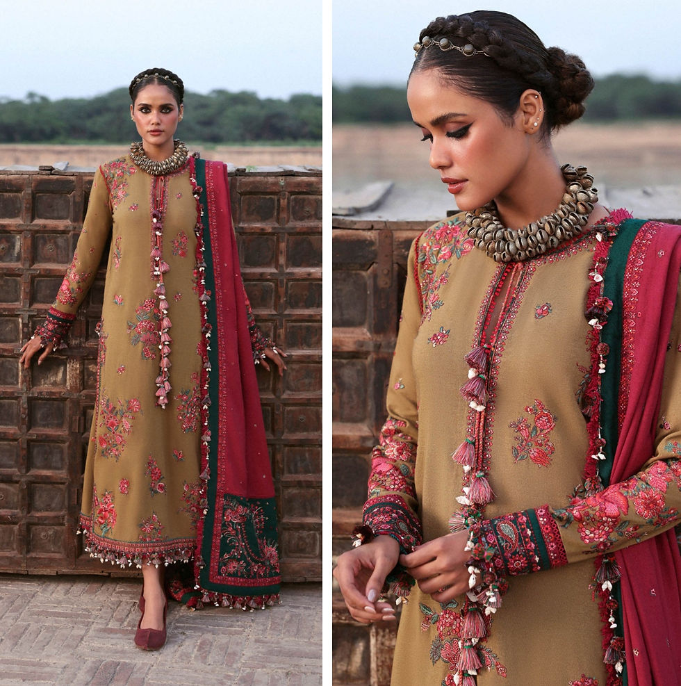 Hussain Rehar Luxury Winter Karandi 2025 Hit Code Rumi