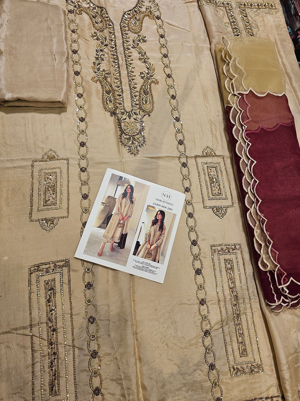 Thumbnail: Nimrah Hafsa zari Work Dress 2025