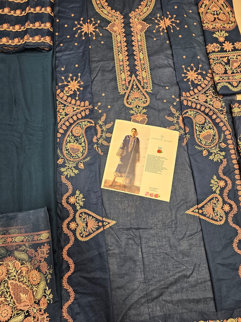 Thumbnail: Hussain Rehar Luxury Lawn 2026 eid Ul Azha Hit Code Abi Navy Blue