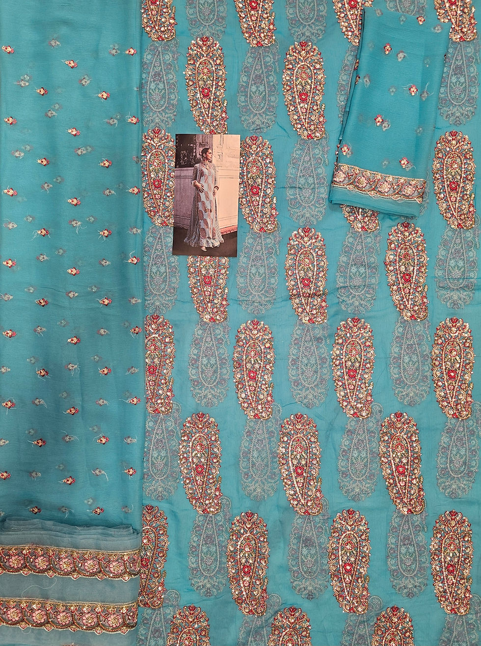 Thumbnail: Hussain Rehar Party Wear Chiffon Collection 2025 